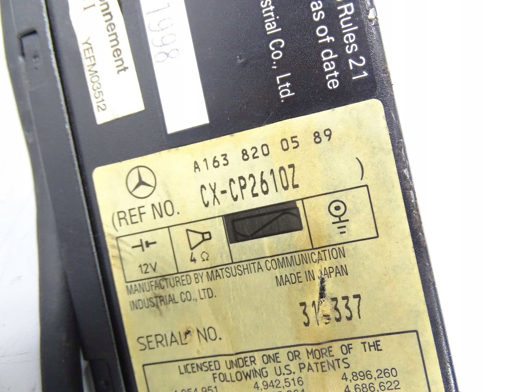 Mercedes ML W163 SCHIMBĂTOR CD A1638200589 Product image
