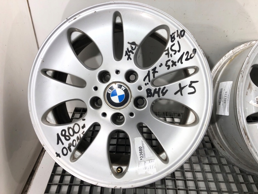JANTE ALIU 17" 7.5J 5X120 ET40 CENTRE 74 BMW E53 Product image