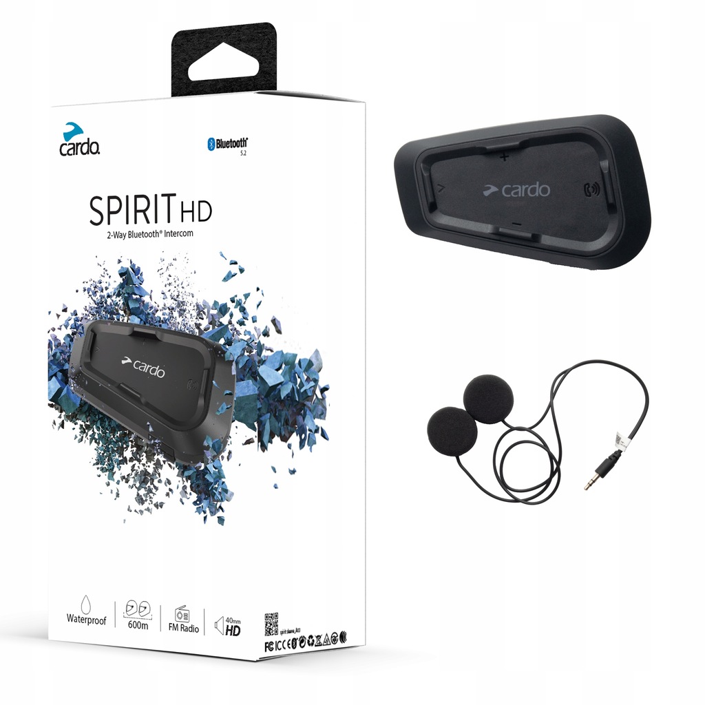 Interfon universal pentru motocicleta CARDO SPIRIT HD SINGLE pentru 1 casca Product image