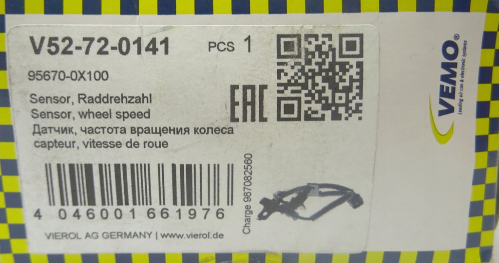 Senzor ABS Front Hyundai i10 și 95670-0x100 Product image