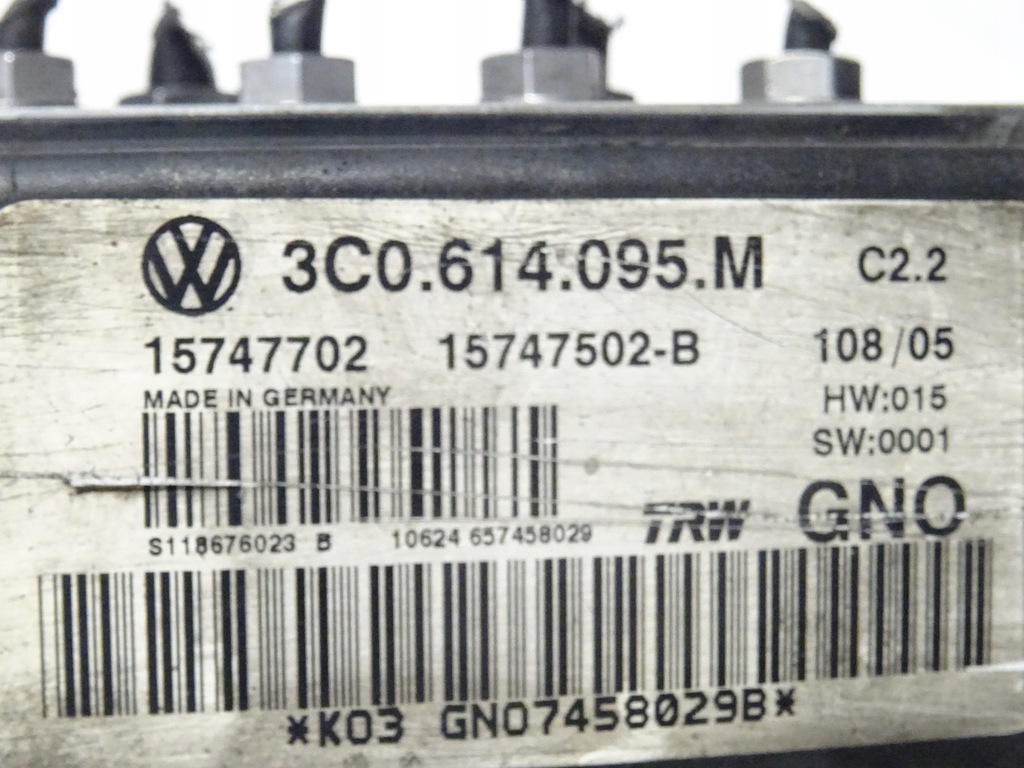 CONTROLLER ABS POMPA VW PASSAT B6 3C0 3C0614095M Product image