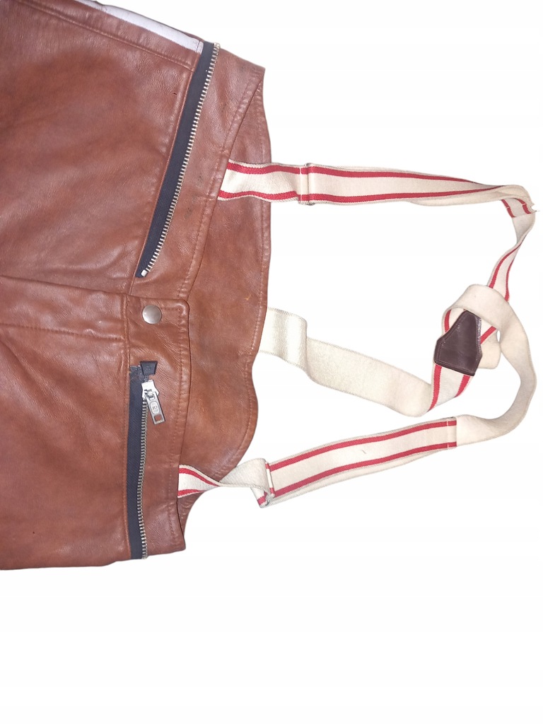 Imbracaminte moto Elstermode geaca piele + pantaloni cu bretele + centura Product image