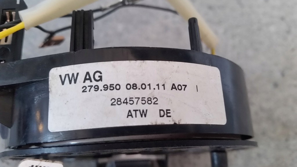 VW POLO 9N,T5 LIFT TAPE REVOLVER CU AIRBAG CABLURI AIRBAGURI ȘOFER 279950 Product image