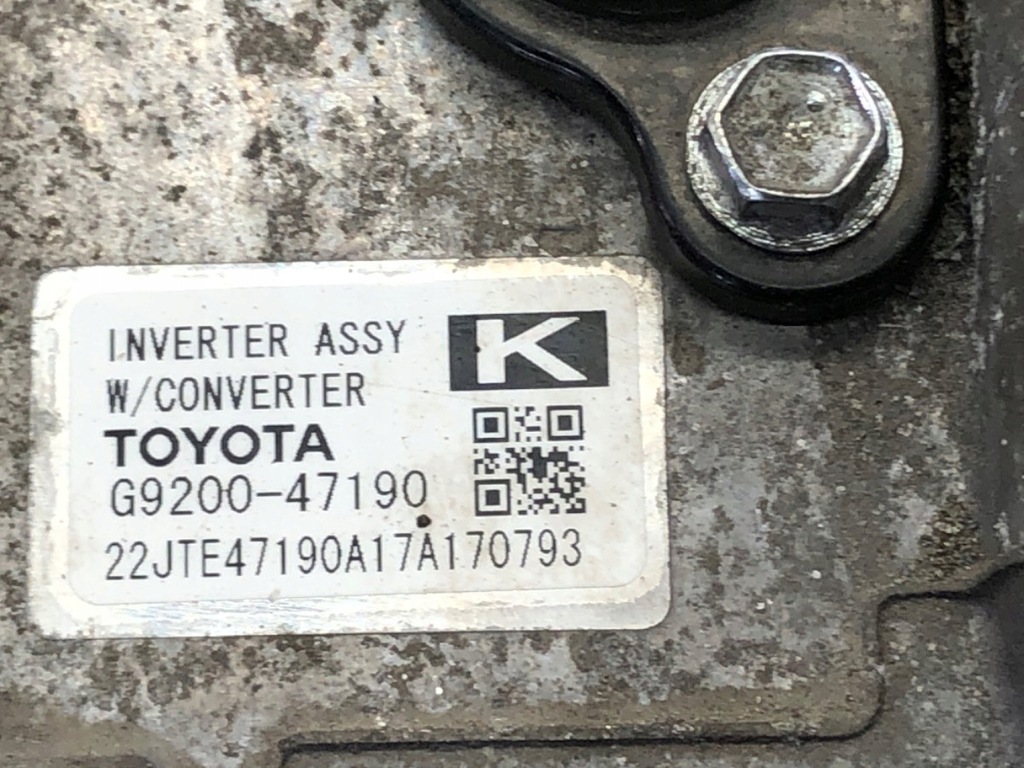 INVERTER CONVERTOR G9200-47190 TOYOTA AURIS II 1.8 Hybrid 13-18 Product image