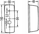 LAMPĂ DE SEMNEZIZARE FAȚĂ STÂNGA HELLA 2BA 001 277-011 STEYR Product image