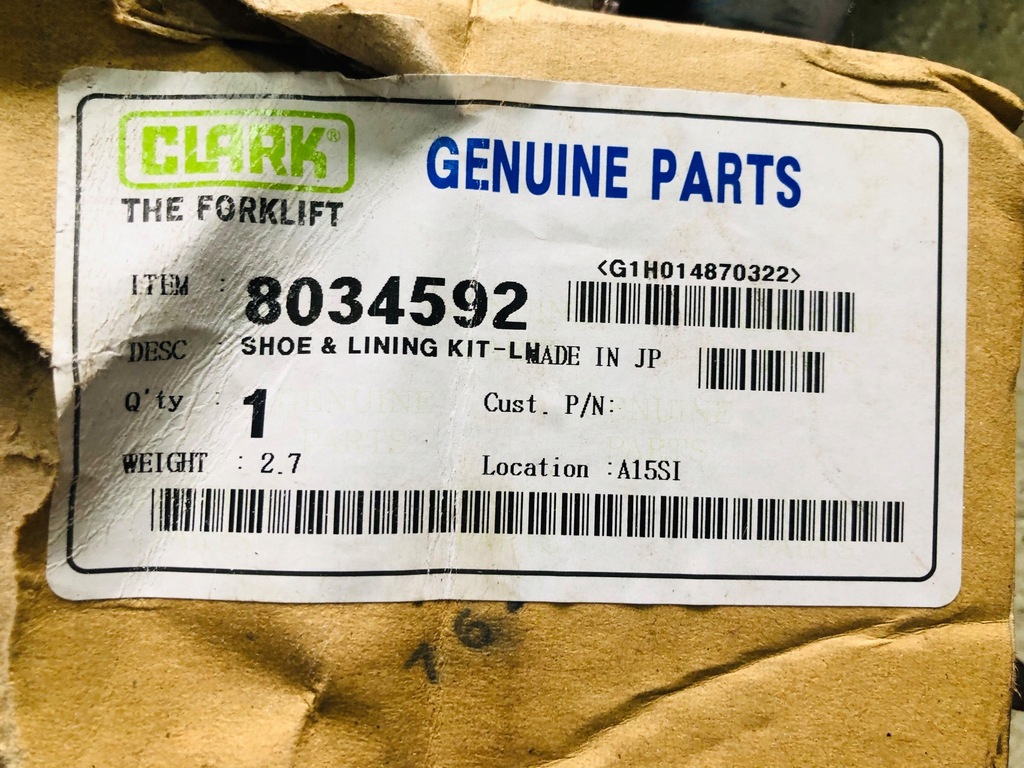 SABOTI DE FRANA PENTRU Stivuitor CLARK 8034592 Product image
