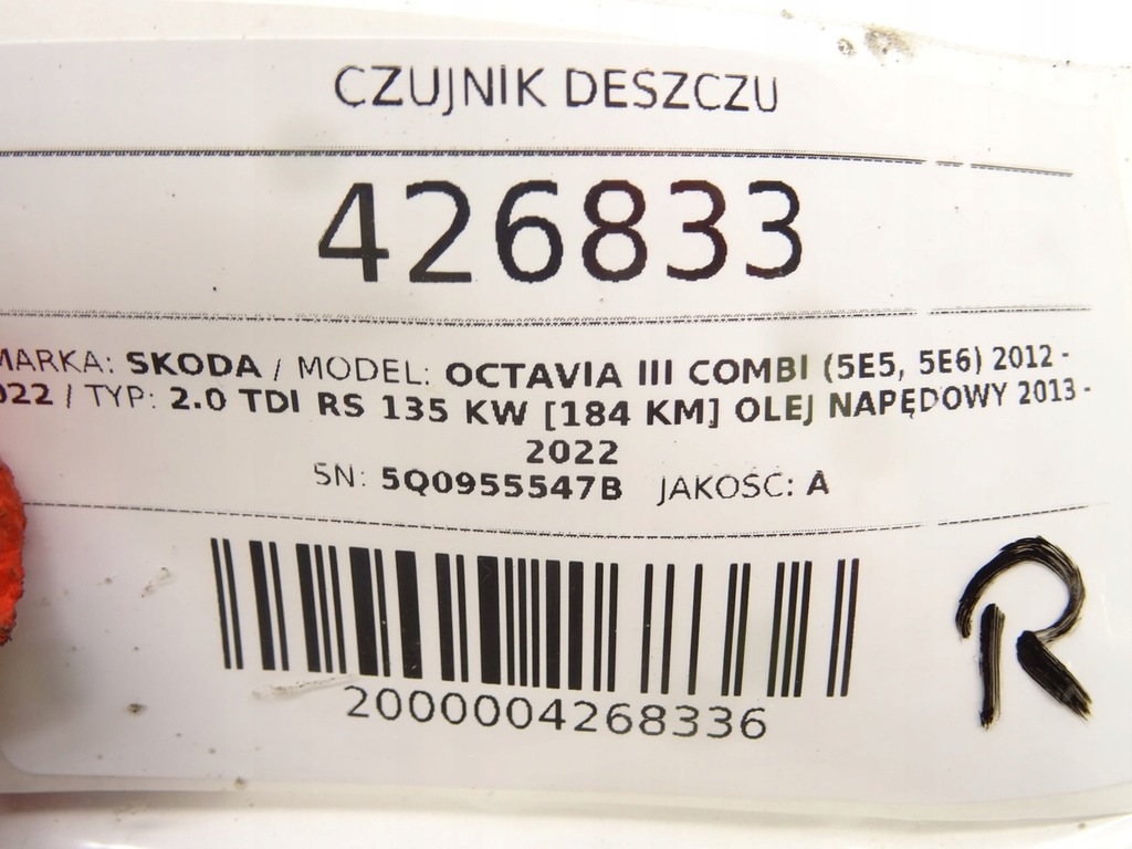 SENSOR PLOI SKODA OCTAVIA III 5Q0955547B senzor Product image