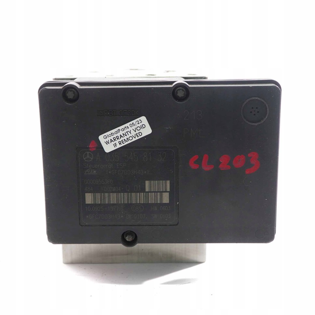 Mercedes W203 ABS ESP Controler pompă de frână A0355458132 A0054314412 Product image