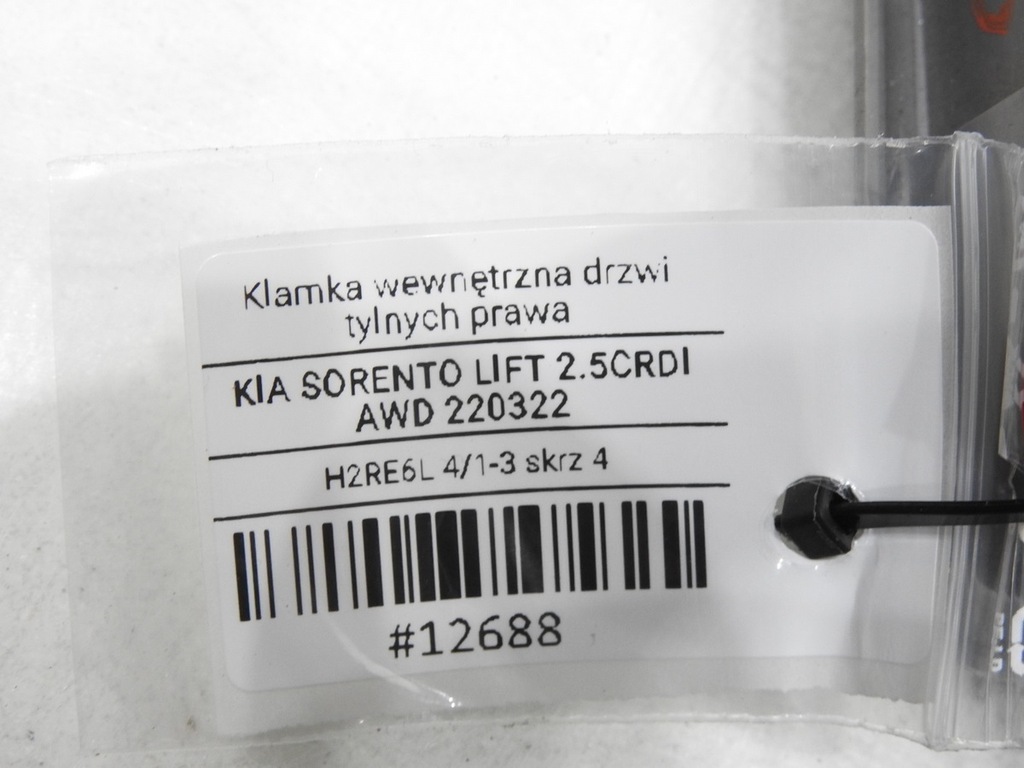 MÂNER UȘĂ SPATE DREAPTA KIA SORENTO I LIFT Product image