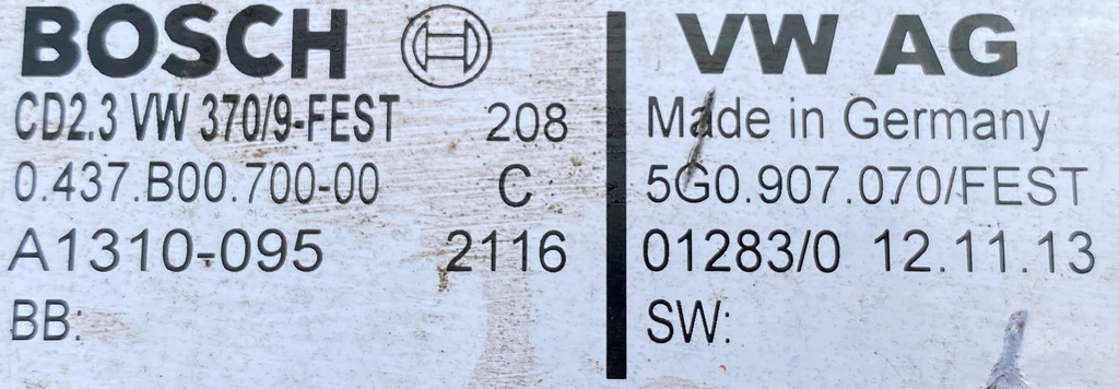 VW E GOLF POWER MODULE CONTROL DRIVE 5QE907070 Product image