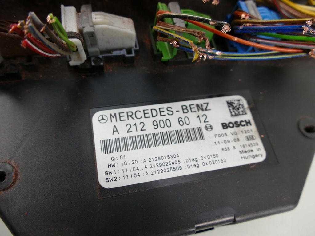 MERCEDES W212 2.2 CDI MODUL SAM SEGURITATE. Product image