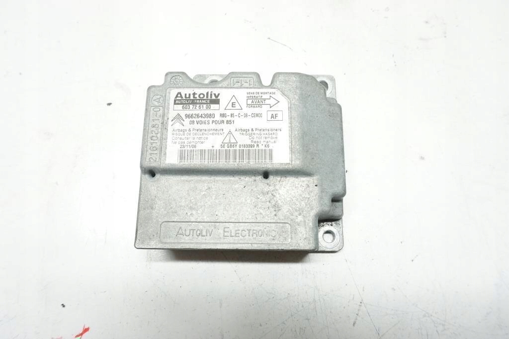 MODUL SENZOR AIR BAG CITROEN C4 I 9662643980 Product image