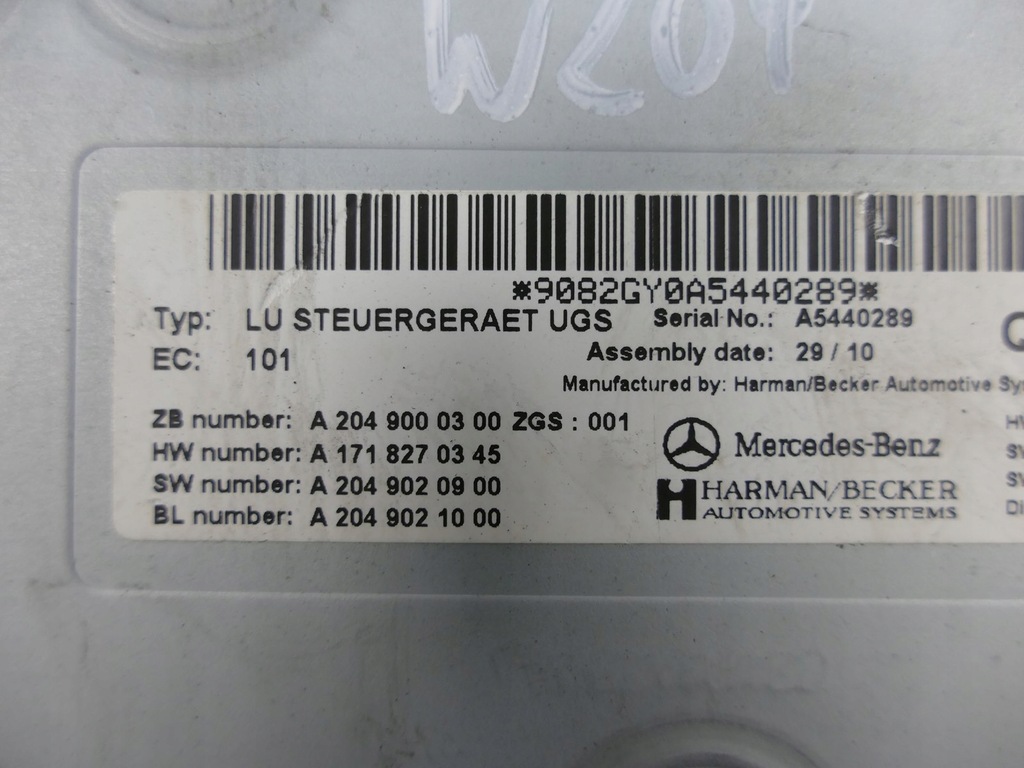 MERCEDES C W204 MODUL TELEFON CONTROLLER GSM Product image