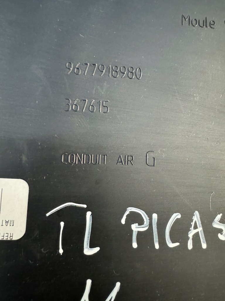 CONDUCT DE VENTILARE APARĂ SPATE STÂNGA CITROEN C4 PICASSO II 9677918980 Product image