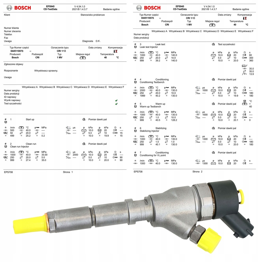 INJECTOR BOSCH 0445110076 Garantie 2 ani Product image