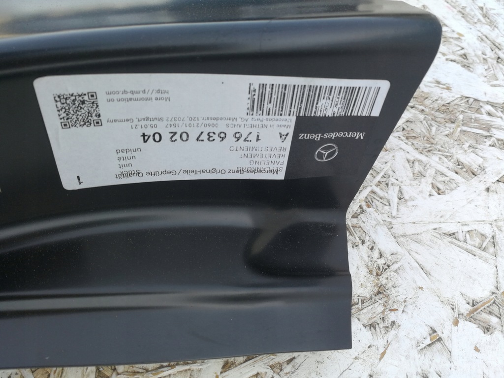MERCEDES CLASA A W176 CAPAC CADRU APARĂ Product image