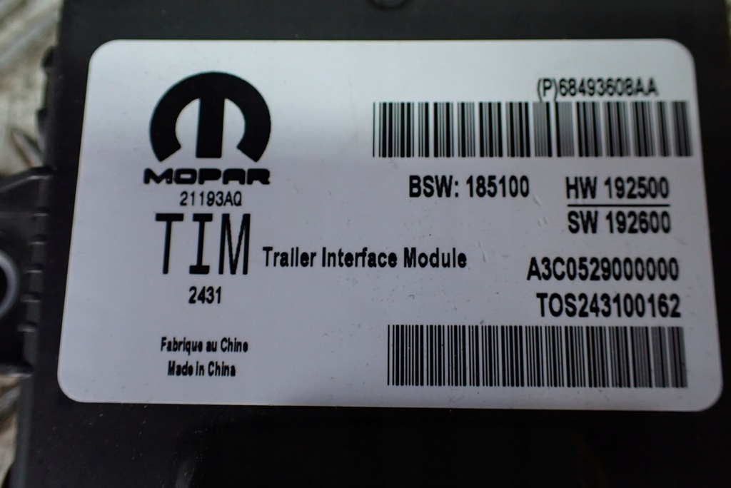 Modul controler remorcare Dodge RAM V 2019- Product image