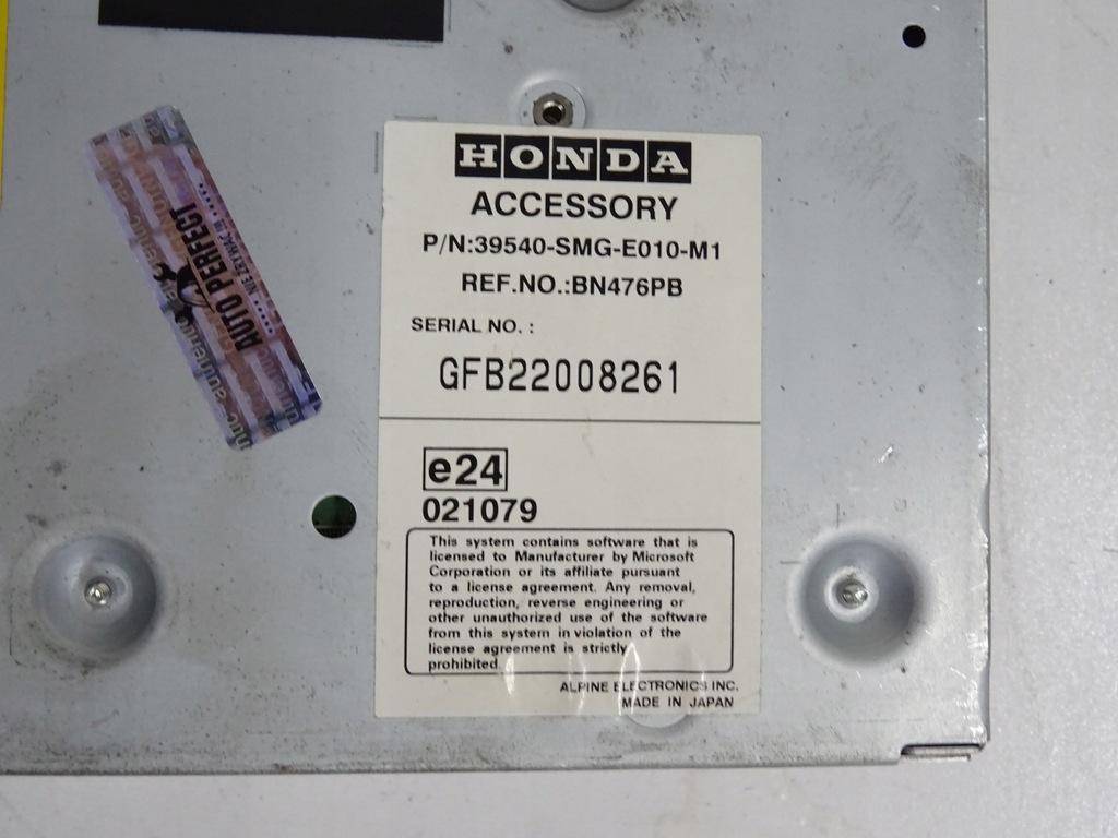 HONDA CIVIC VIII SCHIMBĂTOR CD, CITITOR DVD Product image