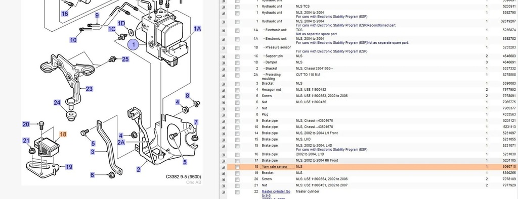 Saab 9-5 2003 Altele Product image