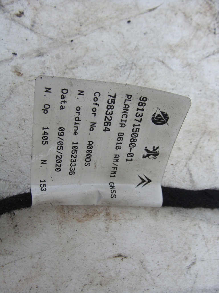 CABLA ANTENA CITROEN C3 III 9813715080 Product image