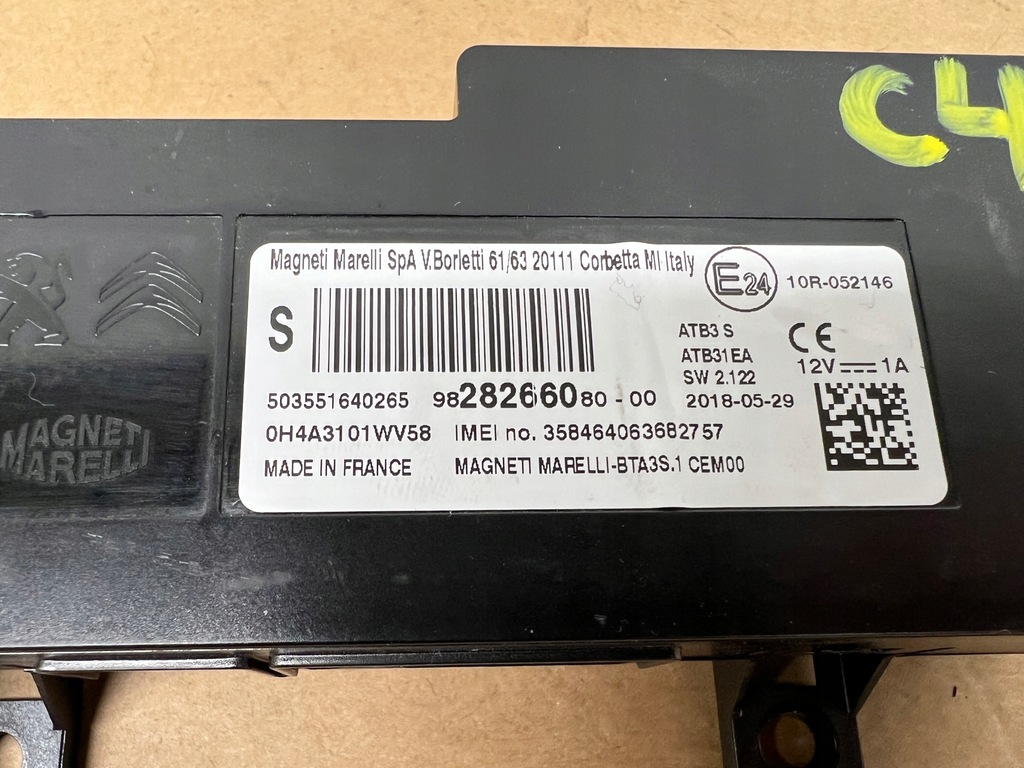 Modul controler telefon Citroen C4 SpaceTourer 9828266080 Product image