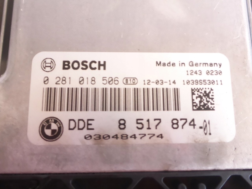COMPUTER CONTROLLER MOTOR BMW F20 118D 2.0 D Product image