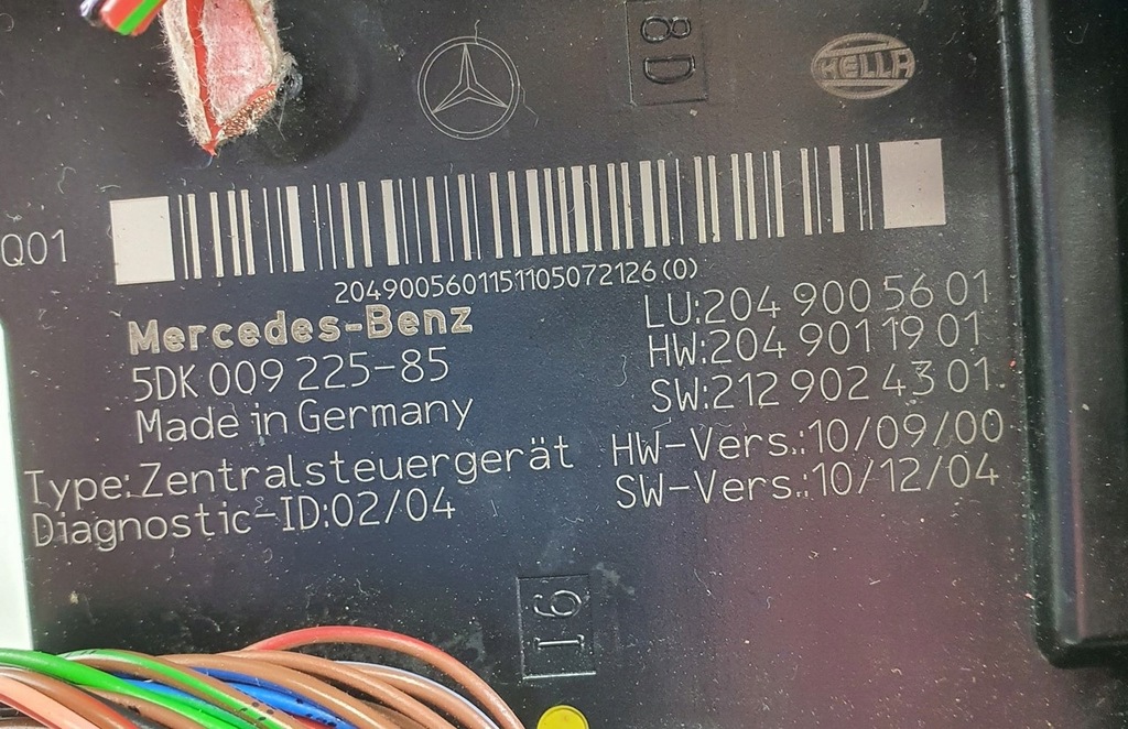 MODUL CONTROLLER SAM MERCEDES W204 LIFT 2049005601 Product image