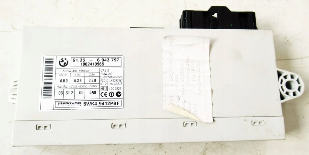 BMW 5 E60 E61 MODUL CONTROLLER CAS 6943797 Product image