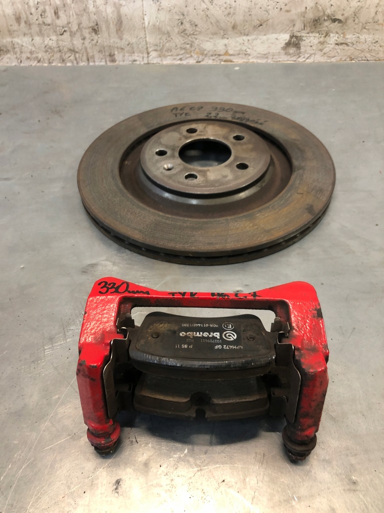 Frâne din spate Audi A6 C7 Clemps Brembo Discuri 330mm Blocuri originale Product image