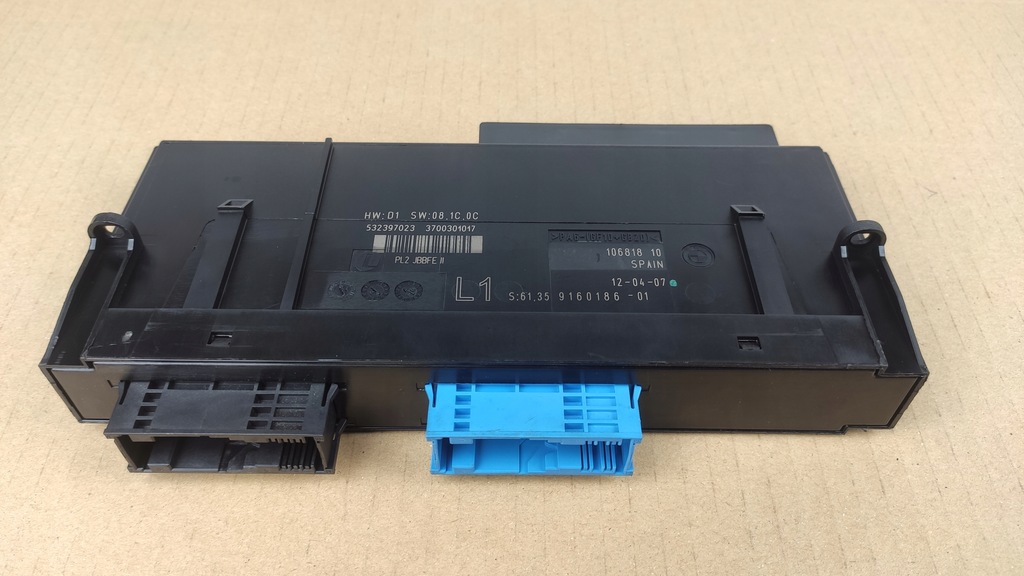 BMW E87 E90 MODUL CONFORT PL2 JBBFE II L1 9160186 Product image