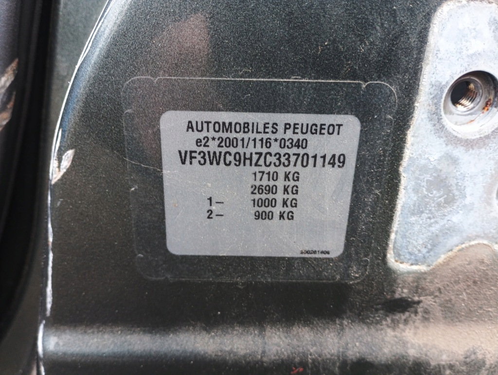 Fenders LP fără a picta Peugeot 207 din 2007 Product image