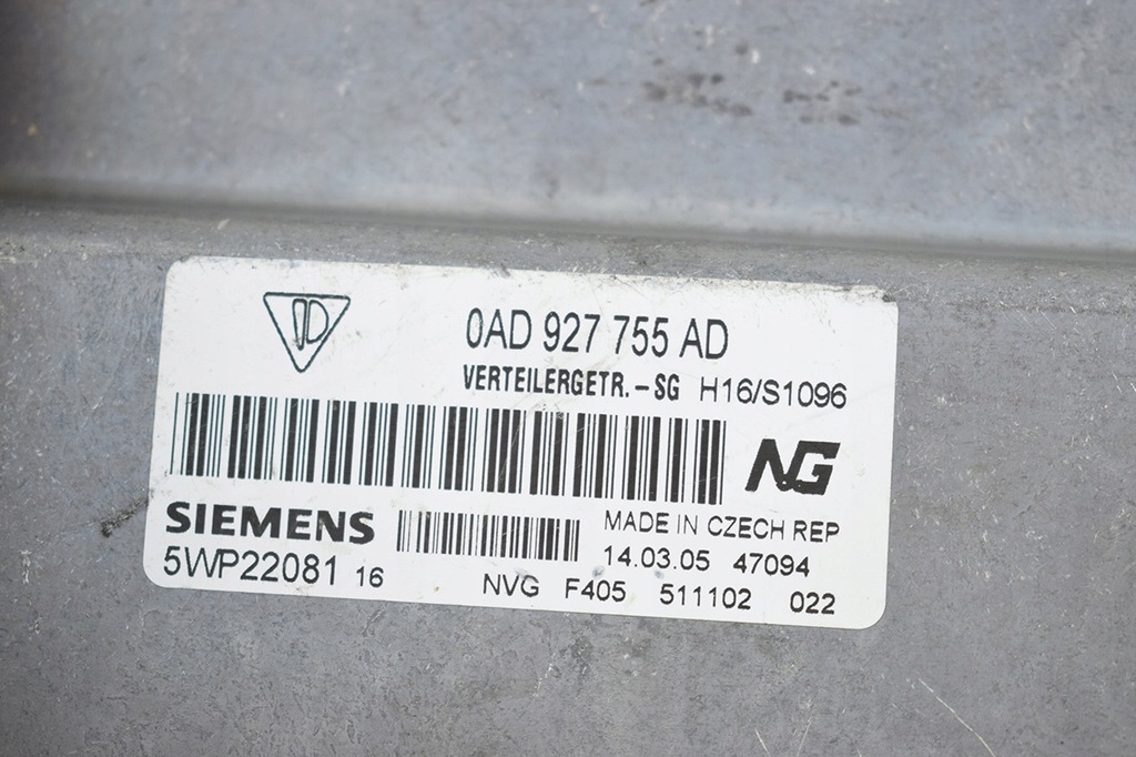 MODUL REDUCTOR PORSCHE CAYENNE 0AD927755AD Product image