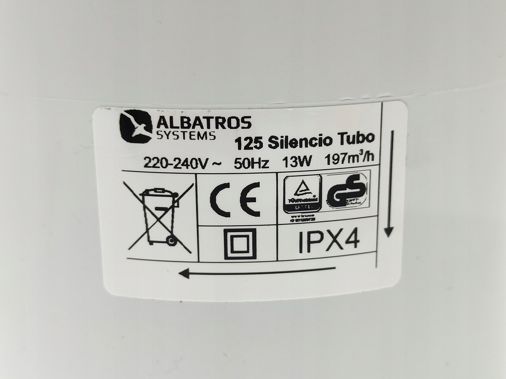 Ventilator tubular Albatros 125 mm Product image