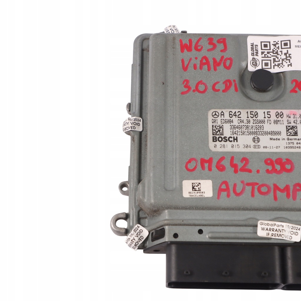 Mercedes W639 3.0CDI OM642.990 ECU A6421501500 Motor automat Product image