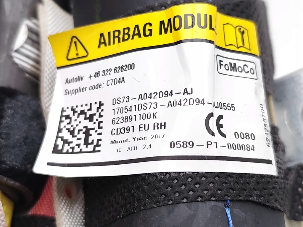 Airbag Ford Mondeo Airbag în plafonul corect 2017 Hatchback Product image
