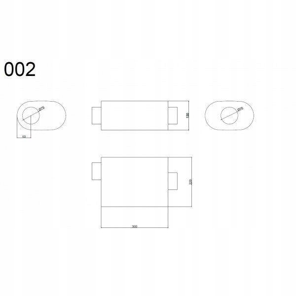 Toba de zgomot intermediar 76mm RM TUNING SPORT RM Motors_B R Product image