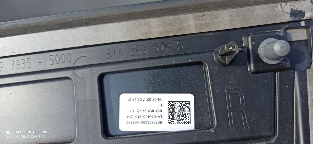AUDI Q2 BANDA USA DREAPTA 81A853970B Product image