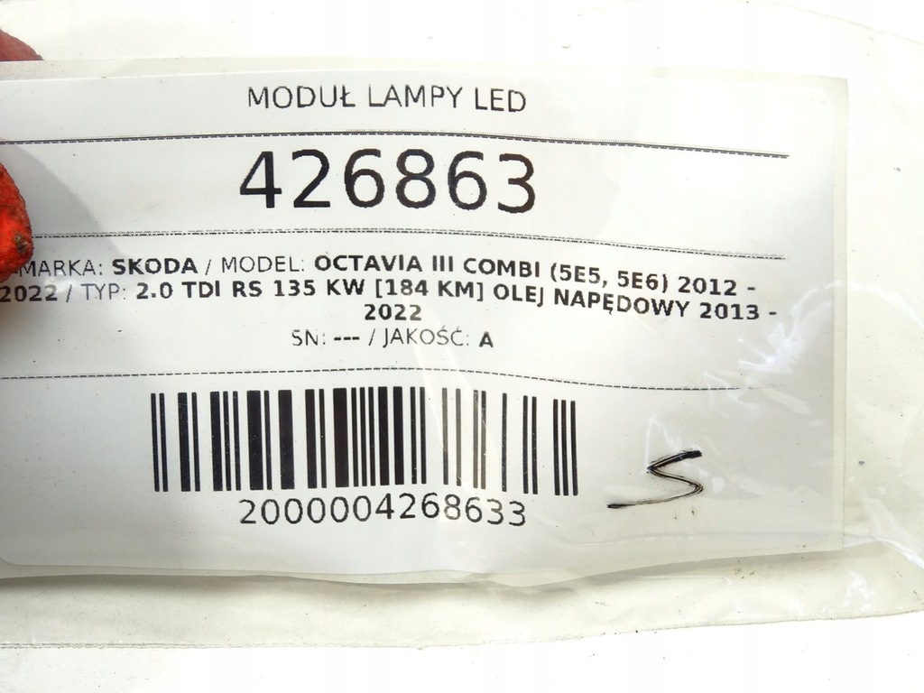 CONTROLLER MODUL SKODA OCTAVIA III Product image