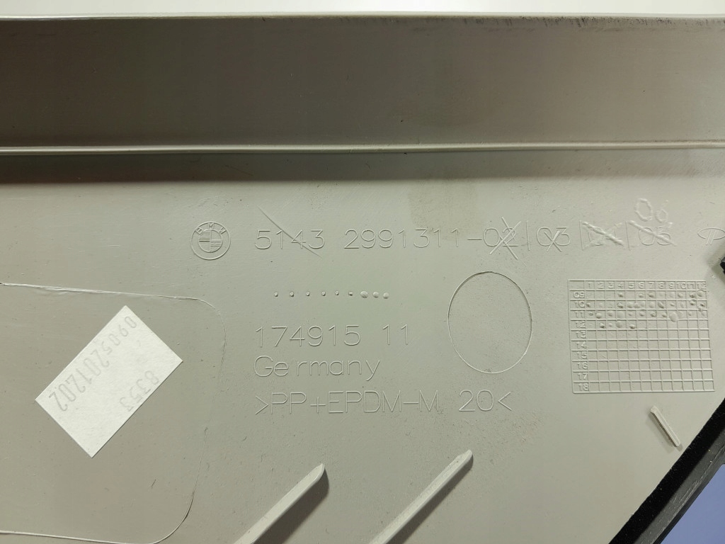 BMW X1 E84 CAPAC, GHID OBTURATOR PORGAI, STÂNGA 2991803 Product image