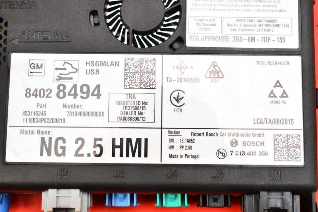 CONTROLLER NAVIGATION MODULE 84028494 OPEL INSIGNIA A 2.0 CDTI 170 CP 13-20 Product image