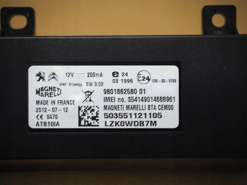 MODUL DE NAVIGARE BLUETOOTH CITROEN C5 III Product image