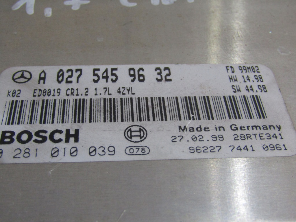 KIT STARTER MERCEDES W168 1.7 1688200426 0275459632 Product image