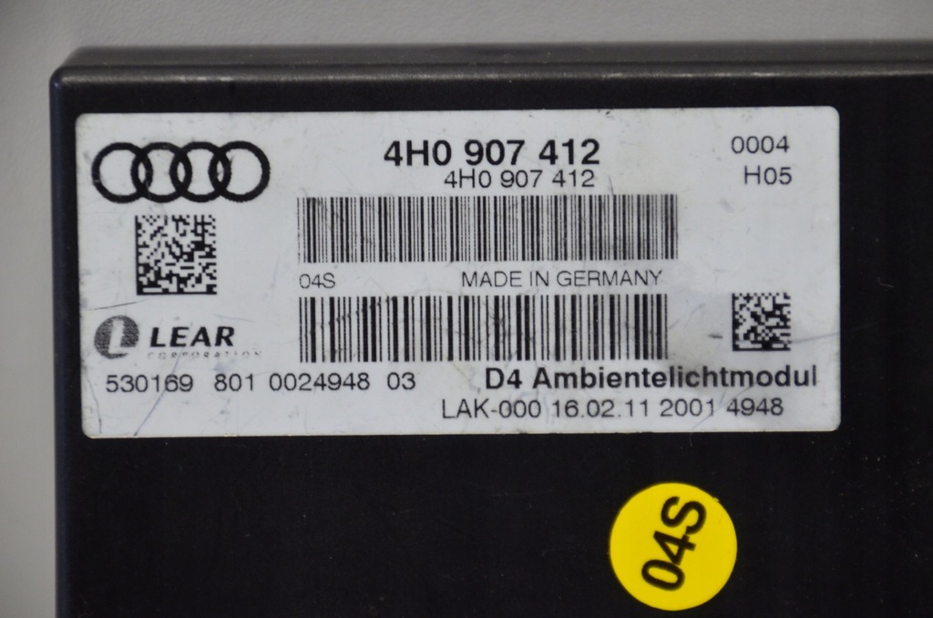 CONTROLLER VW AUDI PDC 4H0907412 Product image