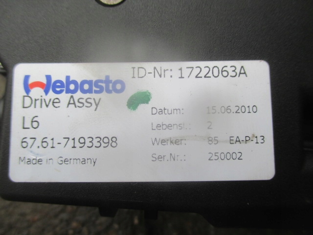 BMW 5 F10 f11 f01 f31 f30 MOTOR TRAPĂ TRAPĂ 7193398 Product image