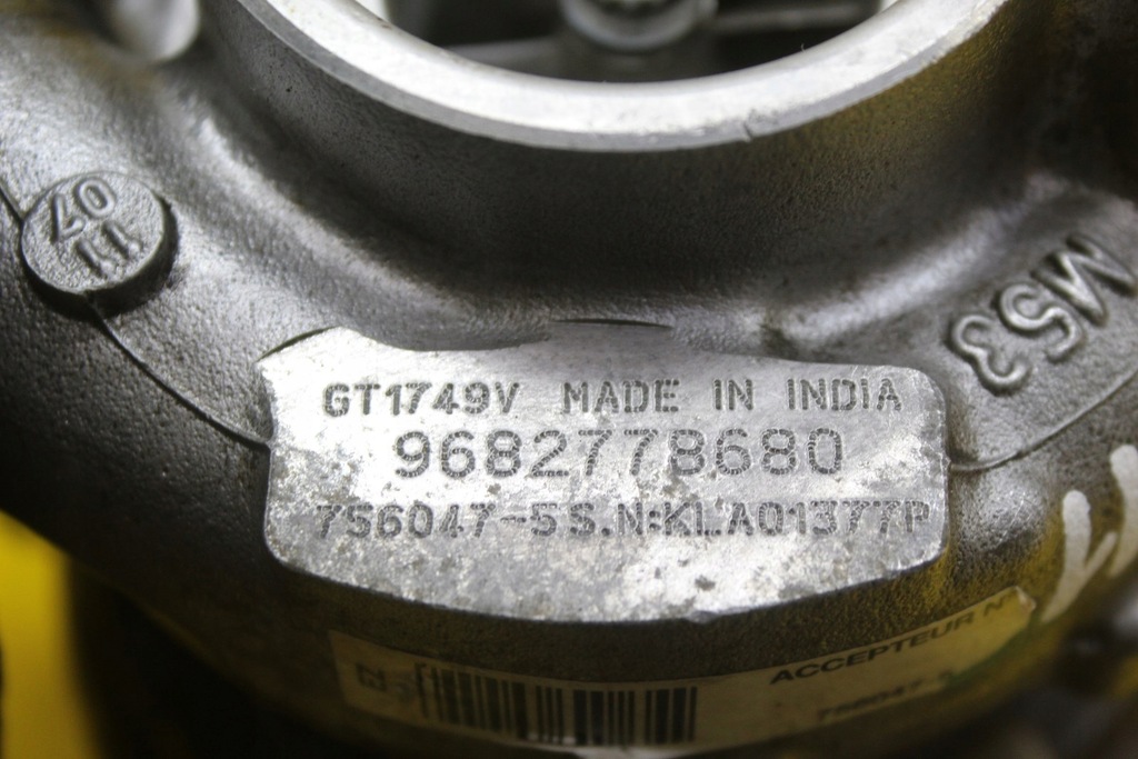 Turbo Turbine Turbocompresor Peugeot Citroen 2.0 HDI 968278680 GT1749V Product image