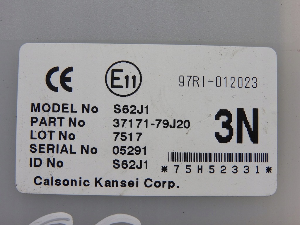 SUZUKI SX4 06-12 Modul blocare 37171-79J20 Product image