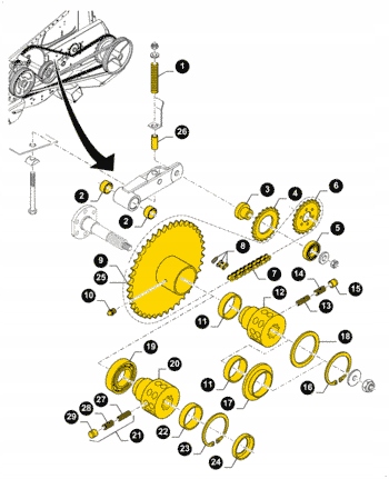 CNH HUB 84800125 CAZ 2050 2040 2030 NEW HOLLAND 720CG Product image