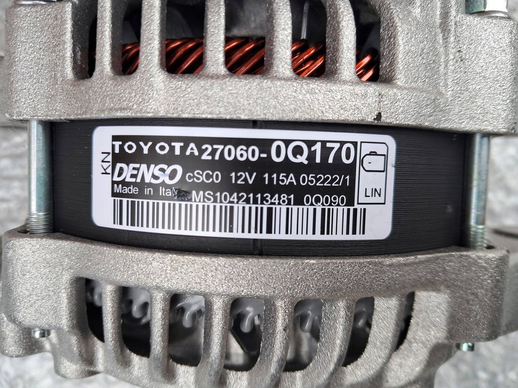 ALTERNATOR 27060-OQ170 TOYOTA AYGO II PEUGEOT 108 CITROEN C1 14-21 Product image