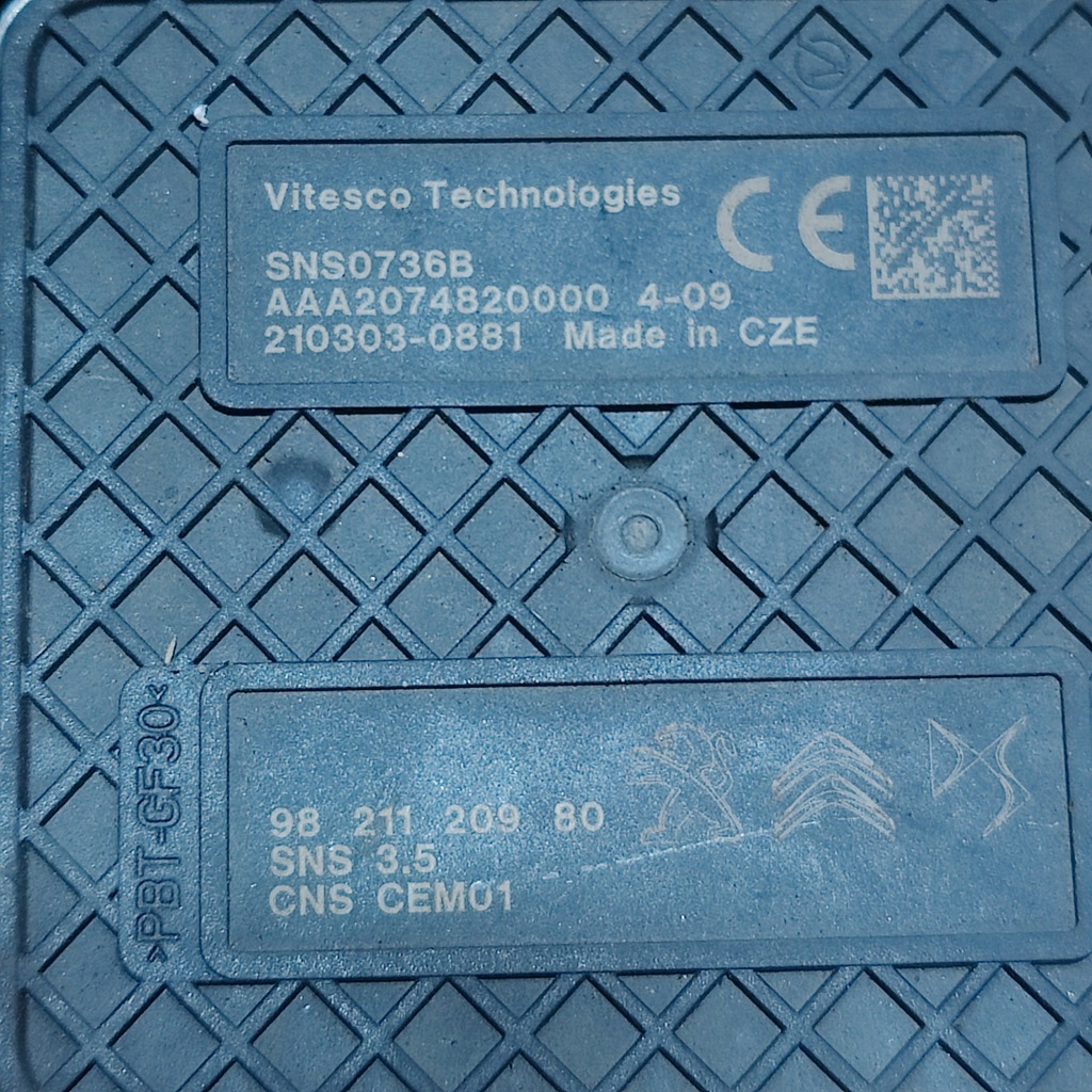 CITROEN C3 III BLUEHDI NOX ADBLUE PROBE 9821120980 Product image
