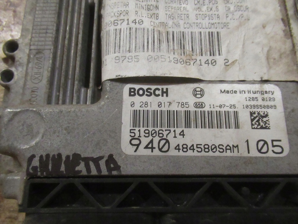 Driver de computer motor 51906714 Alfa Romeo Giulietta 1.6 JTDM Product image